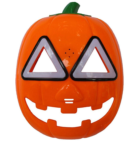 LED Light-Up Halloween Pumpkin Cosplay Mask