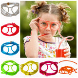 Fun Drinking Unique Flexible Novelty Soft Glasses & Crown Straw Glasses Tube