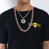 Personalized Breed Diamond Photo Pendant Customized Hip Hop Necklace w/ Gift Box