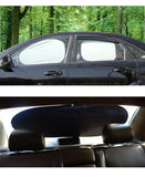6 PC Folding Jumbo Front Side Rear Car Window Sun Shade Auto Visor Block Cover