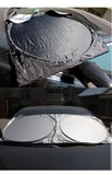 6 PC Folding Jumbo Front Side Rear Car Window Sun Shade Auto Visor Block Cover
