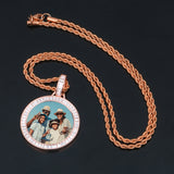 Personalized Breed Diamond Photo Pendant Customized Hip Hop Necklace w/ Gift Box