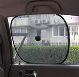 Car Side Rear Window Sunshade Sun Shade Cover Visor Shield Screen Black Mesh US Seller (2 Pcs Side)