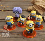 6 pcs/set Anime Movie Minions PVC Action Figure Toys Mini Minion Dolls