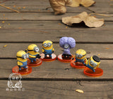 6 pcs/set Anime Movie Minions PVC Action Figure Toys Mini Minion Dolls