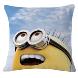 18 X 18 Inches Premium Despicable Me Minions Print Pillow Cover Cushion Case