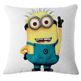 18 X 18 Inches Premium Despicable Me Minions Print Pillow Cover Cushion Case