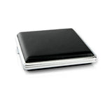 Leather Cigarette Elegant Metal Box Case Holder