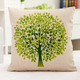 18'' X 18'' Premium Tree of Life Print Cotton Linen Decorative Pillow Cover Cushion Case