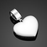 Personalized Heart Locket Photo Pendant Customized Hip Hop Necklace w/ Gift Box