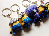 6pcs Keychain Set Movie Minions Mini Action Figure 3D Minion Collectibles