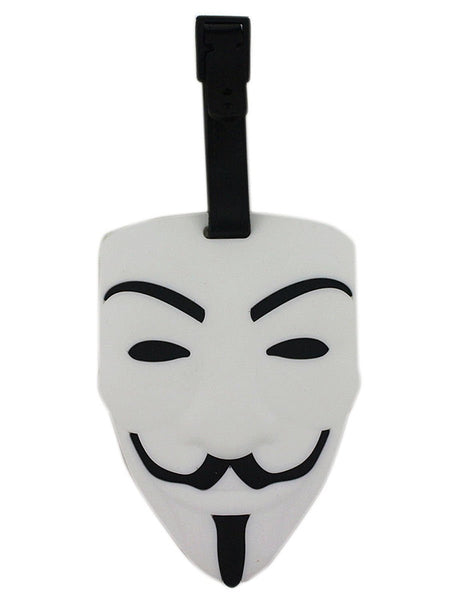 Heavy Duty V for Vendetta ANONYMOUS Mask Baggage Luggage Tag