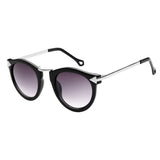 Women's Unisex Arrow Style Sunglasses Metal Frame Round Sunglasses