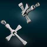 The Fast and the Furious Dominic Toretto's Cross Pendant Necklace,silver