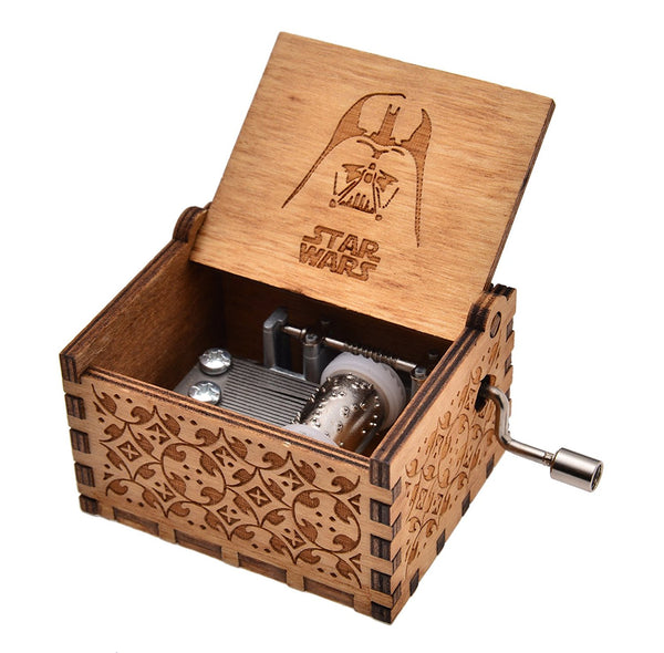 Star Wars Theme Wooden Music Box