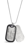 Anime Gangsta Nicolas Brown A/O Dog Tag Metal Cosplay Necklace