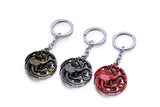 Game of Thrones House Targaryen Sigil Crest Metal Keychain