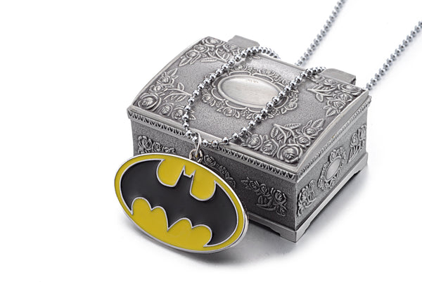 DC Comics Movie Alloy Batman Logo Pendant Necklace