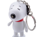 Snoopy LED Flashlight Light Up Keychain w/ Sound (Barks)