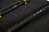 Black Leather Jewelry Box Travel Case and Lock
