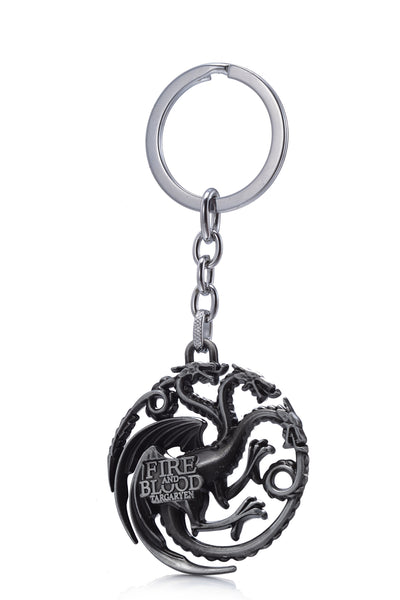 Game of Thrones House Targaryen Sigil Crest Metal Keychain