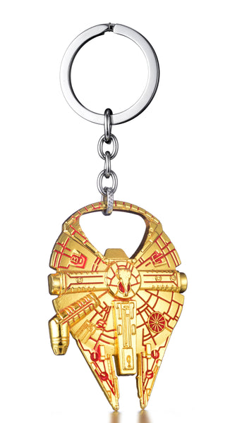Star Wars Millennium Falcon Metal Bottle Opener Keychain