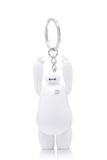 Big Hero 6 White Baymax LED Flashlight Keychain Ring with Sound