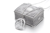 Hip Hop Eminem AA Logo Metal Pendant Necklace