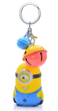 Movie Despicable Me Rubber Minions Action Figure w/ Bells Keychain