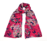 Preimum Colorful Butterfly Floral Long Scarf Shawl