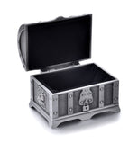 Vintage Pewter Tooth Fairy Treasure Chest Box