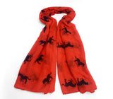 Western Horse Animal Print Cowboy Ranch Wrap Shawl Neckerchief Scarf