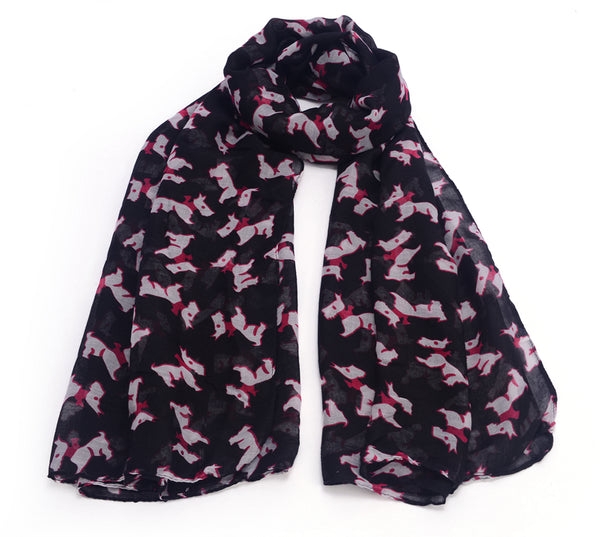 Premium Women Puppies Dogs Scarf
