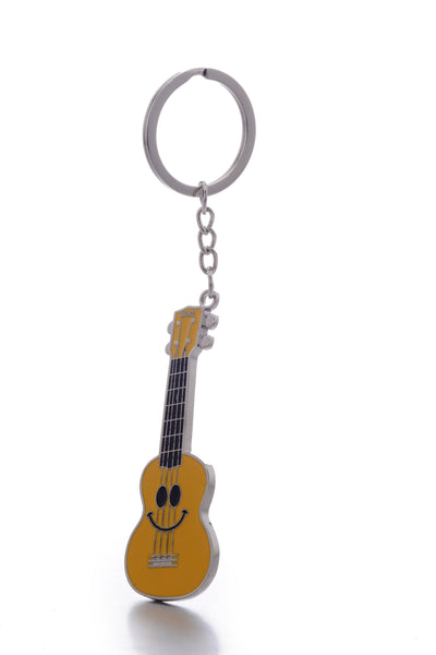 Novelty Guitar Metal Pendant Keychain Key Ring