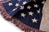 Duplex USA American Flag Cotton Couch Cover Tablecloth Carpet Rug