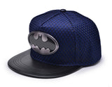 Batman Metal Logo Baseball Cap w/ Black Mesh Hip-hop Snapback Hat