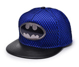 Batman Metal Logo Baseball Cap w/ Black Mesh Hip-hop Snapback Hat