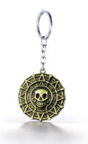 Pirates Of The Caribbean Movies Cursed Aztec Cortez Coin Pendant Keychain
