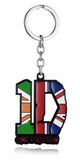 1D One Direction Pop Boy Band Metal Pendant Keychain