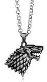 Game of Thrones House Stark Sigil Crest Metal Necklace