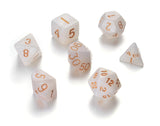 7 Die Polyhedral Role Playing Game Dice Set with Velvet Pouch (Sparkle Colors)