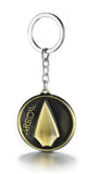 Green Arrow Oliver Queen Arrow Logo Metal Pendant Keychain