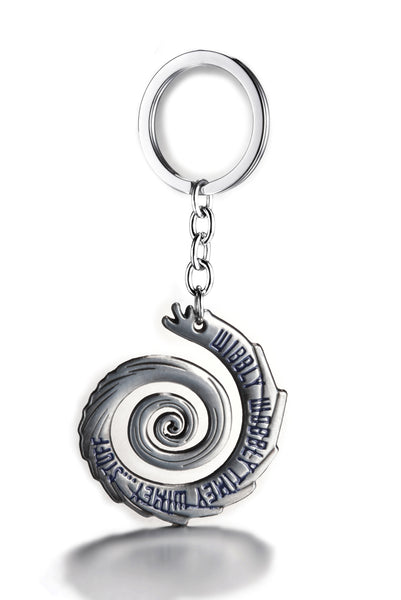 Doctor Who Wibbly Wobbly Timey Wimey Silver-Tone Pendant Keychain