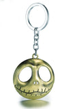 The Nightmare Before Christmas Pumpkin King of Halloween Town Jack Skellington Metal Pendant Keychain