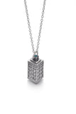 Doctor Who Silver Tardis 3D Police Box Necklace
