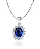 Premium Kate Middleton's Engagement Necklace Ring Earring Set