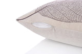18'' X 18'' Premium Coffee Leaf Print Cotton Linen Decorative Pillow Cover Cushion Case