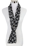 Premium Women Peace Symbols Long Soft Neckerchief Scarf