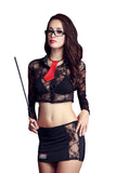 Sexy Business Attire Uniform Complete Set Nightie Racy Lingerie