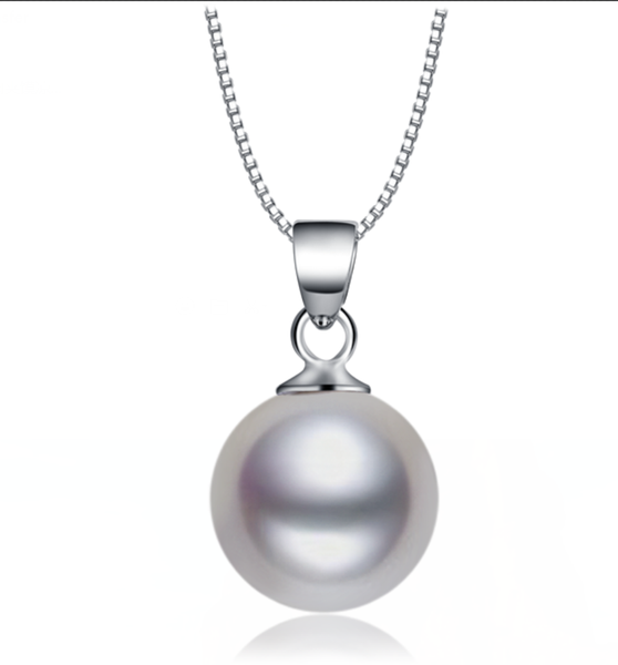 Simple Yet Beautiful Pearl Sterling Silver Necklace with a Dainty and Elegant Chain
